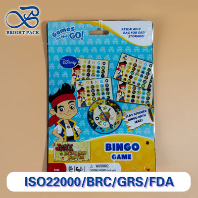 Pencetakan penuh-warna berdiri tas untuk mainan kemasan dengan ringan dan hemat biaya.