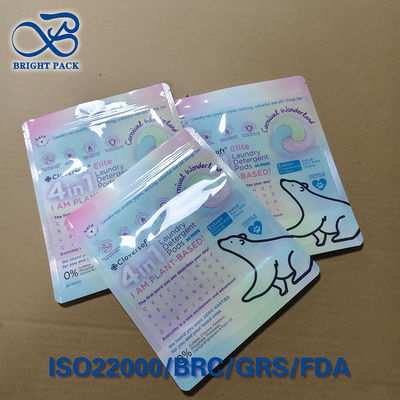 Custom Daur Ulang 4 dalam 1 Tas Cuci 10 Warna Gravure Printing