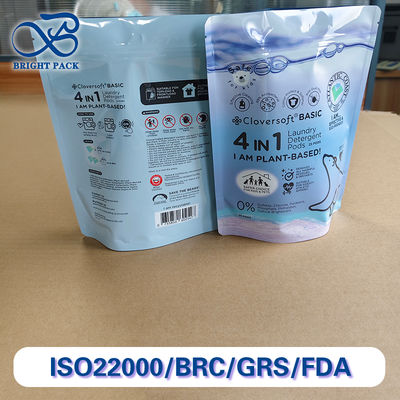 Standar Warna Pantone Stand Up Bags Untuk Laundry Detergent Pods Kemasan Fitur Kelembaban-Buktinya-bocor-Buktinya.