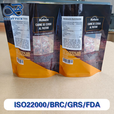 Tas Stand Up Digital yang dapat disesuaikan untuk kemasan makanan dengan jendela transparan.