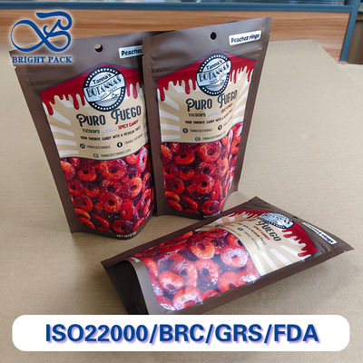 Kantong Stand-Up Custom Logo yang Cocok dengan Pantone Pencetakan Flexo 10 Warna Untuk Pengemasan Makanan Grosir.