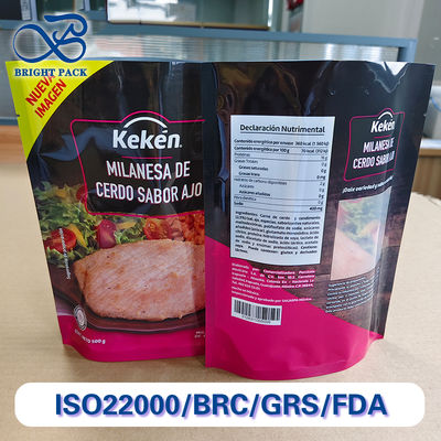 Tas kemasan makanan premium dengan jendela pandang yang jelas dan dimensi yang dapat disesuaikan.