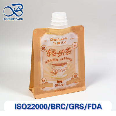 Makanan Berkualitas Minuman Kantong Spout Dengan Tutup Spout Untuk Kemasan Cairan Custom Cetak pesanan massal Diskon.