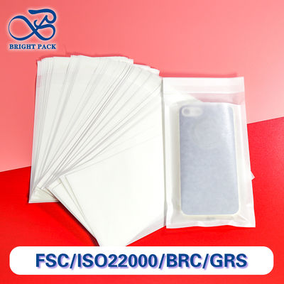 Tas kertas kaca cetak khusus dengan penutup segel diri