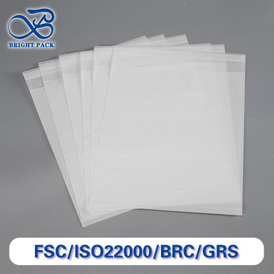 100% Biodegradable Putih Translucent Kantong Kertas Untuk Pakaian kaus kaki Kemasan