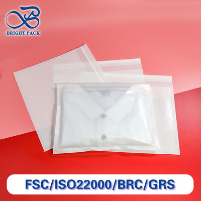 Kantong kertas biodegradable lingkungan untuk T-shirt dengan transparansi yang baik atau setengah transparansi