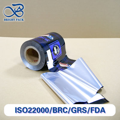 Aluminium Foil Roll Film Dengan PE Coating Heat-Sealable Custom Printing Untuk Branding
