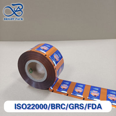 Aluminium Laminated Food Film High Barrier FDA Certified Food Packaging Film untuk Daging / Snack / Powder Moistureproof & Heat Sealable Ukuran / Ketebalan Khusus