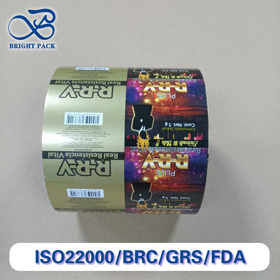 Ekologi-Friendly Multi-Layer Aluminium Foil Film Roll Fleksibel Ketebalan & Pilihan Lebar