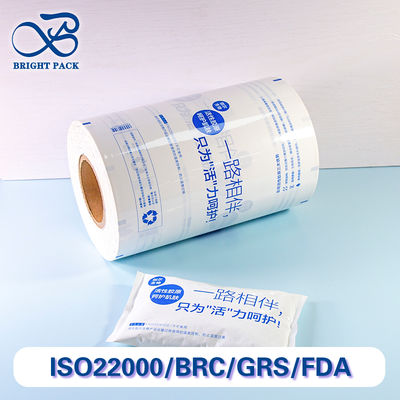 Cryogenic Ice Bag Liquid Roll Film Superior Barrier Untuk Freeze Tersedia dalam ukuran standar Custom Roll