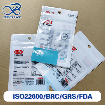 Tas Kemasan Floss Pick yang Bisa Dikustomisasi yang Dapat Di tutup Kembali Penghalang Tinggi Plastik Komposit Pemesanan Grosir yang Sesuai FDA