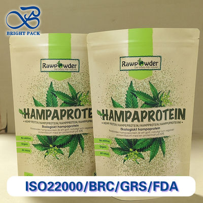 Premium Kraft Paper Stand-Up Bags Dengan PE Lining Food Grade Custom Printing Eco-Friendly Stackable