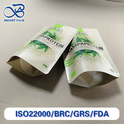 Kantong Komposit Kertas Kraft Food Grade 5.5x8 Inci Ramah Lingkungan