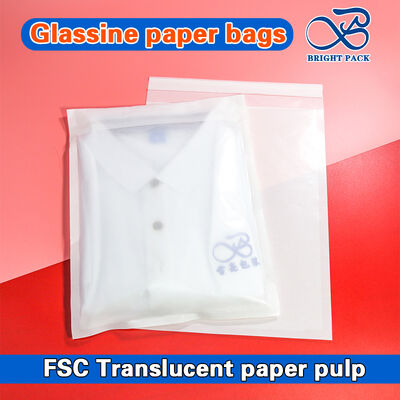 Tas Kertas Kaca 100% Biodegradable dengan Percetakan yang Dapat Dikustomisasi dan Transparansi Tinggi untuk Kemasan Pakaian Berkelanjutan