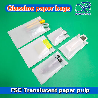 Tas Kertas Glassine Ramah Lingkungan yang Dapat Didaur Ulang dan Dicetak Sesuai Kustom untuk Kemasan Berkelanjutan