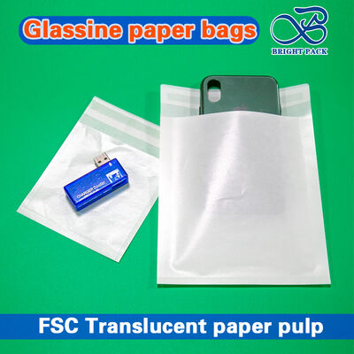 Kantong Kertas Lilin Kaca Kustom Cetak untuk Kemasan Pakaian Kelas Atas - Dapat Didaur Ulang, Dapat Terurai Secara Hayati & Transparan