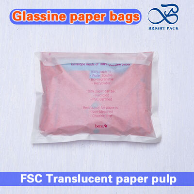 Kantong Kertas Glassine Semi Transparan Bersertifikat FSC dengan Ketebalan yang Dapat Disesuaikan untuk Kaus Kaki dan Pakaian Renang