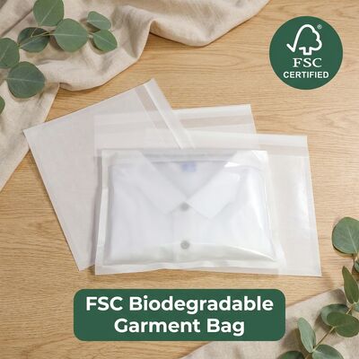 Tas Kertas Kaca Mewah Untuk Kemasan Pakaian Daur Ulang Plastik Ramah Lingkungan Bebas untuk Pabrik Custom EU Bersertifikat