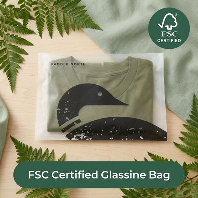 Tas Glassine yang Dapat Ditutup Kembali Ramah Lingkungan Dapat Didaur Ulang Biodegradable untuk Kemasan Pakaian Bersertifikat Kantong Pakaian Segel Mandiri