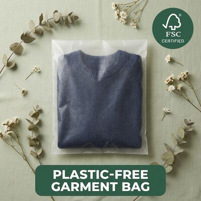Bulk Luxury Glassine Bags for Garment for Eco Certified Apparel Packaging Biodegradable Recyclable Custom EU