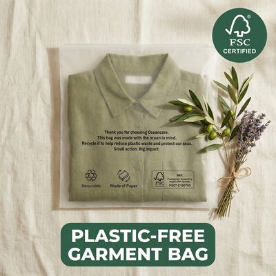 Biodegradable Glassine Bag Home Compostable Apparel Packaging Eco Clothing Bag Garment for Certified Grease Proof Daur Ulang