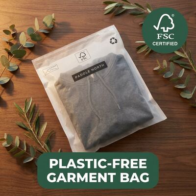 Tas Glassine Mewah Grosir China untuk Kantong Pakaian Kemasan Pakaian Daur Ulang Biodegradable Ramah Lingkungan Bersertifikat