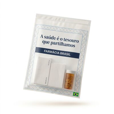 Translucent Luxury Pharma Packaging Barrier Paper Glassine Medical Bag Daur Ulang Kemasan Farmasi OEM untuk Sertifikasi