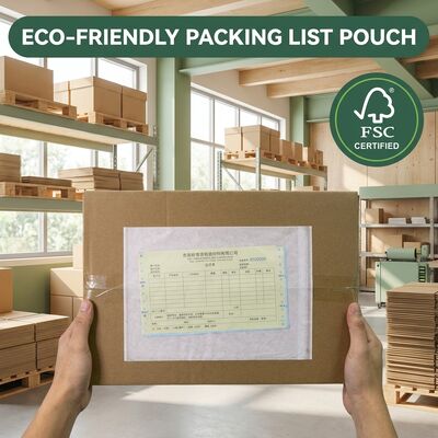 Daur ulang Biodegradable Invoice Enclosed Envelope. kantong pengiriman kaca untuk label bebas plastik ramah lingkungan Custom