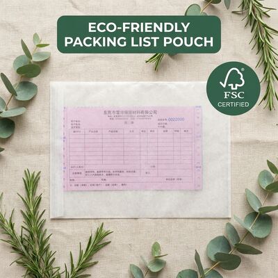 Daftar Kemasan Kertas Kompos Amplop Tertutup Dokumen Biodegradable Kantong Label Pengiriman Berperekat