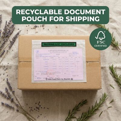 Daftar Kemasan Biodegradable Amplop Dokumen Kertas Kompos Tertutup Kantong Label Pengiriman Perekat Diri