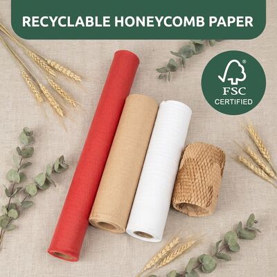 Biodegradable Honeycomb Paper for Ceramics Artwork Shipping Fragile Items-Eco-Friendly Cushioning & Protective Packaging (Kertas sarang madu yang dapat terurai secara biologis untuk keramik)