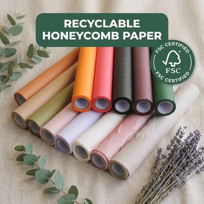 Kertas bungkus honeycomb roll cushioning kertas kemasan pelindung bungkus untuk pengemasan
